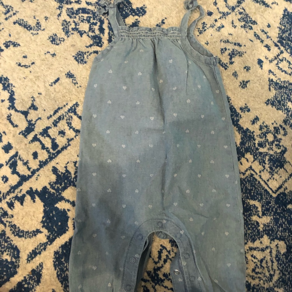 Carter’s Jean Romper with little hearts